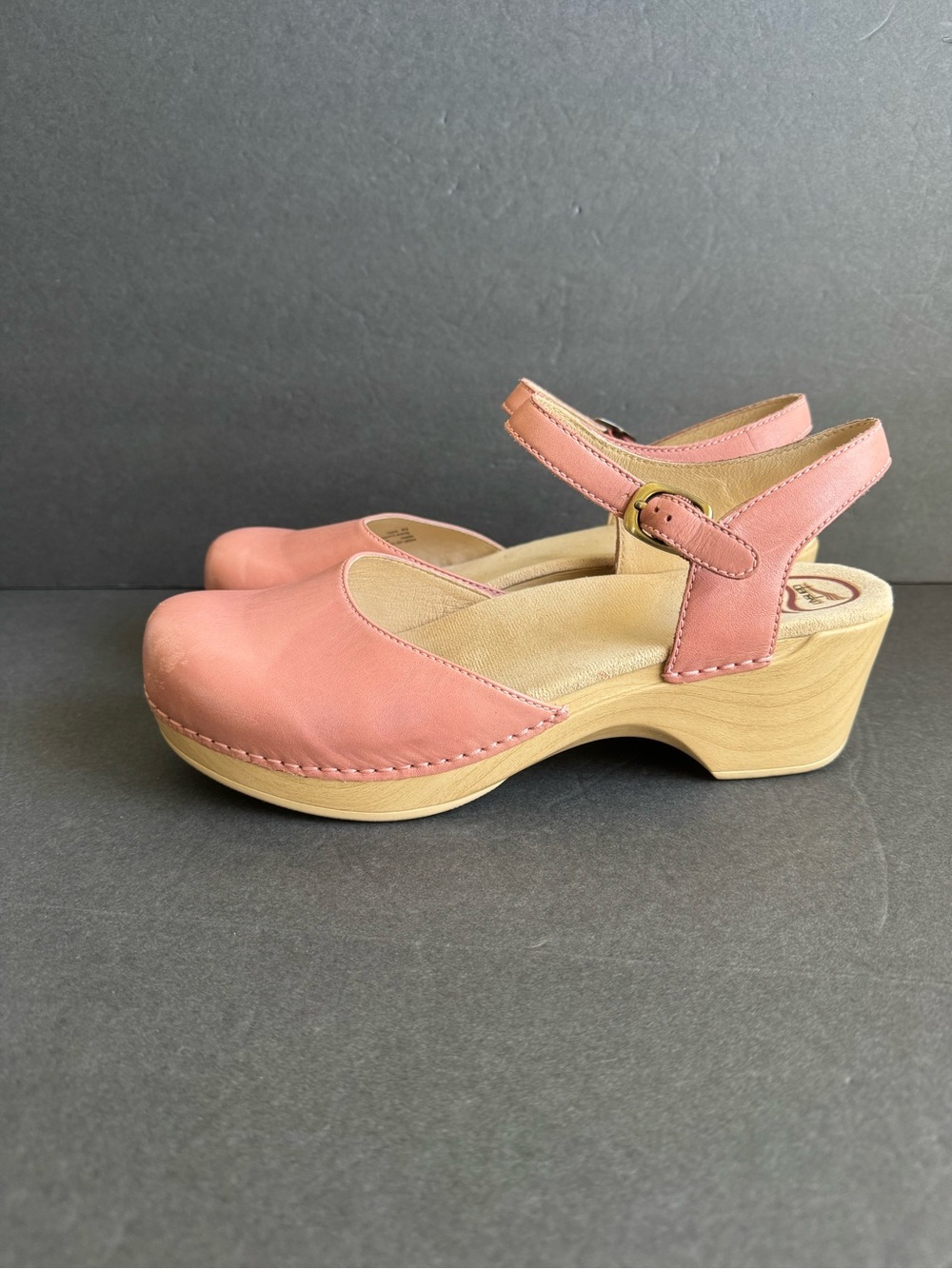 Dansko Sam Clogs Petal Pink Leather Comfort Shoes Womens 42 EUC - Picture 2 of 12